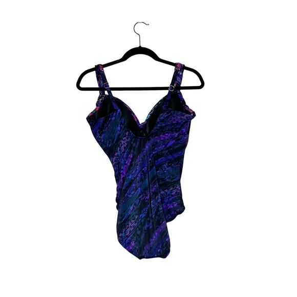 NEW Miraclesuit Mood Ring Sanibel One Piece Bikini Women's Purple Size 12 - Picture 3 of 5